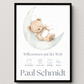 Personalisiertes Geburtsposter mit Namen & Geburtsdaten - „Willkommen auf der Welt“ Little Mathilda Little Mathilda Poster