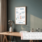 Personalisiertes Geburtsposter mit Wald- & Meerestieren – mit Namen & Geburtsdaten Little Mathilda Little Mathilda Poster