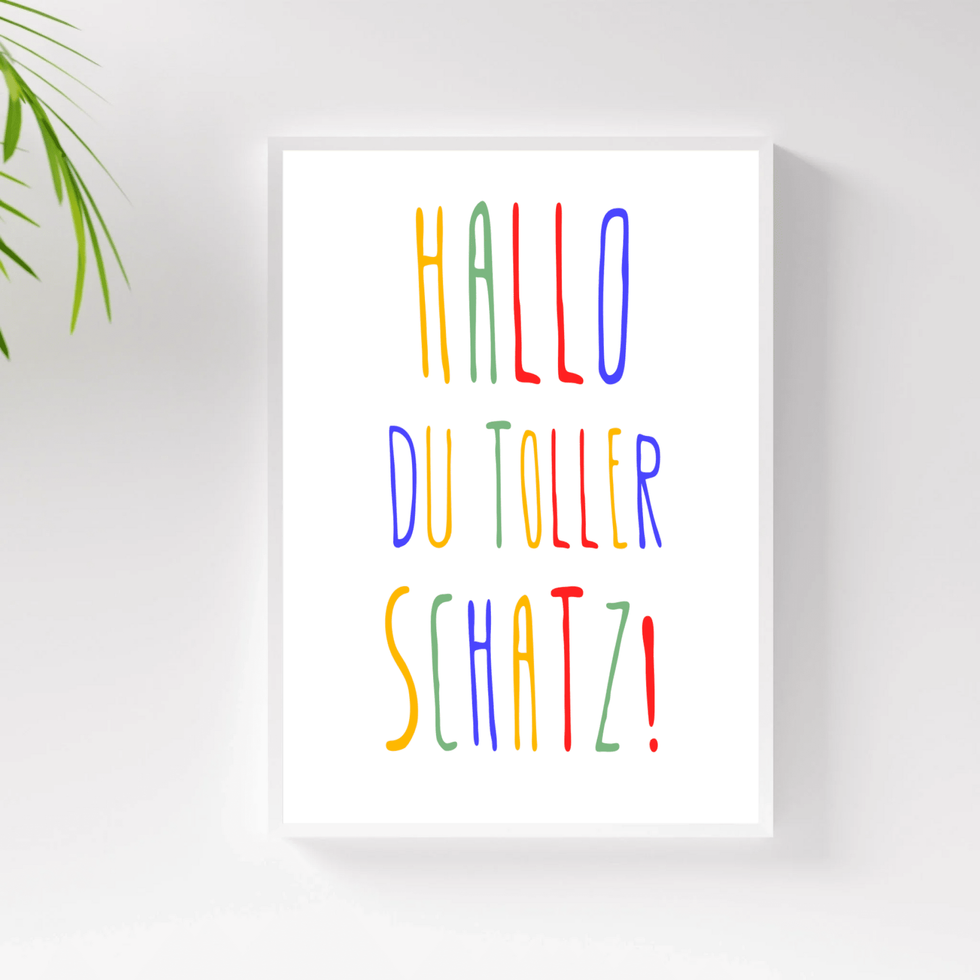Personalisiertes Geburtsposter mit Wunschtext - buntes Poster zur Geburt fürs Babyzimmer Little Mathilda Little Mathilda Poster