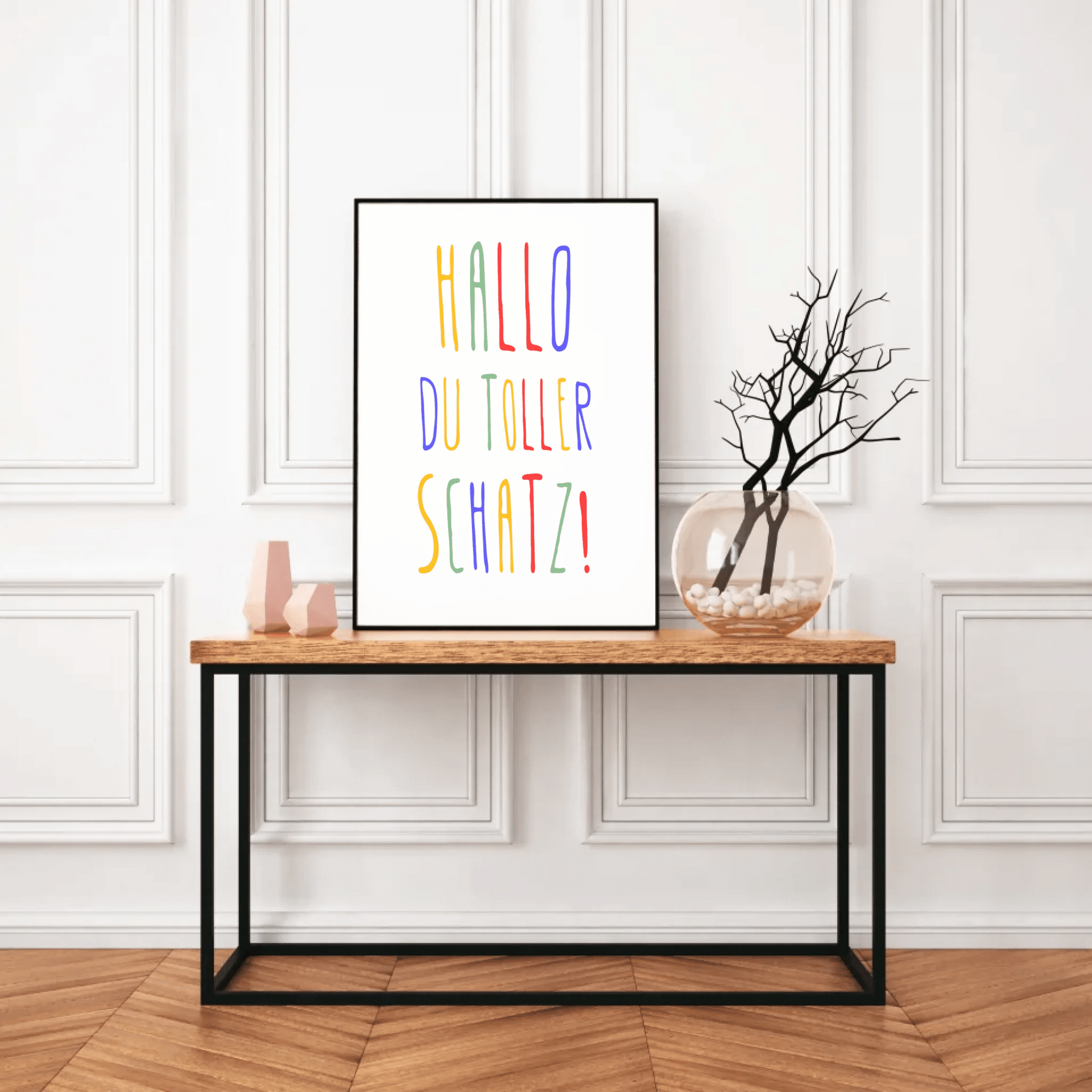 Personalisiertes Geburtsposter mit Wunschtext - buntes Poster zur Geburt fürs Babyzimmer Little Mathilda Little Mathilda Poster