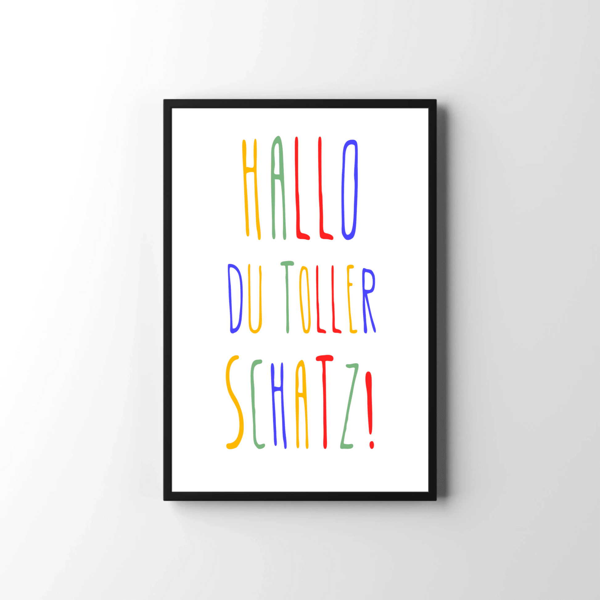 Personalisiertes Geburtsposter mit Wunschtext - buntes Poster zur Geburt fürs Babyzimmer Little Mathilda Little Mathilda Poster