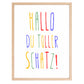 Personalisiertes Geburtsposter mit Wunschtext - buntes Poster zur Geburt fürs Babyzimmer Little Mathilda Little Mathilda Poster