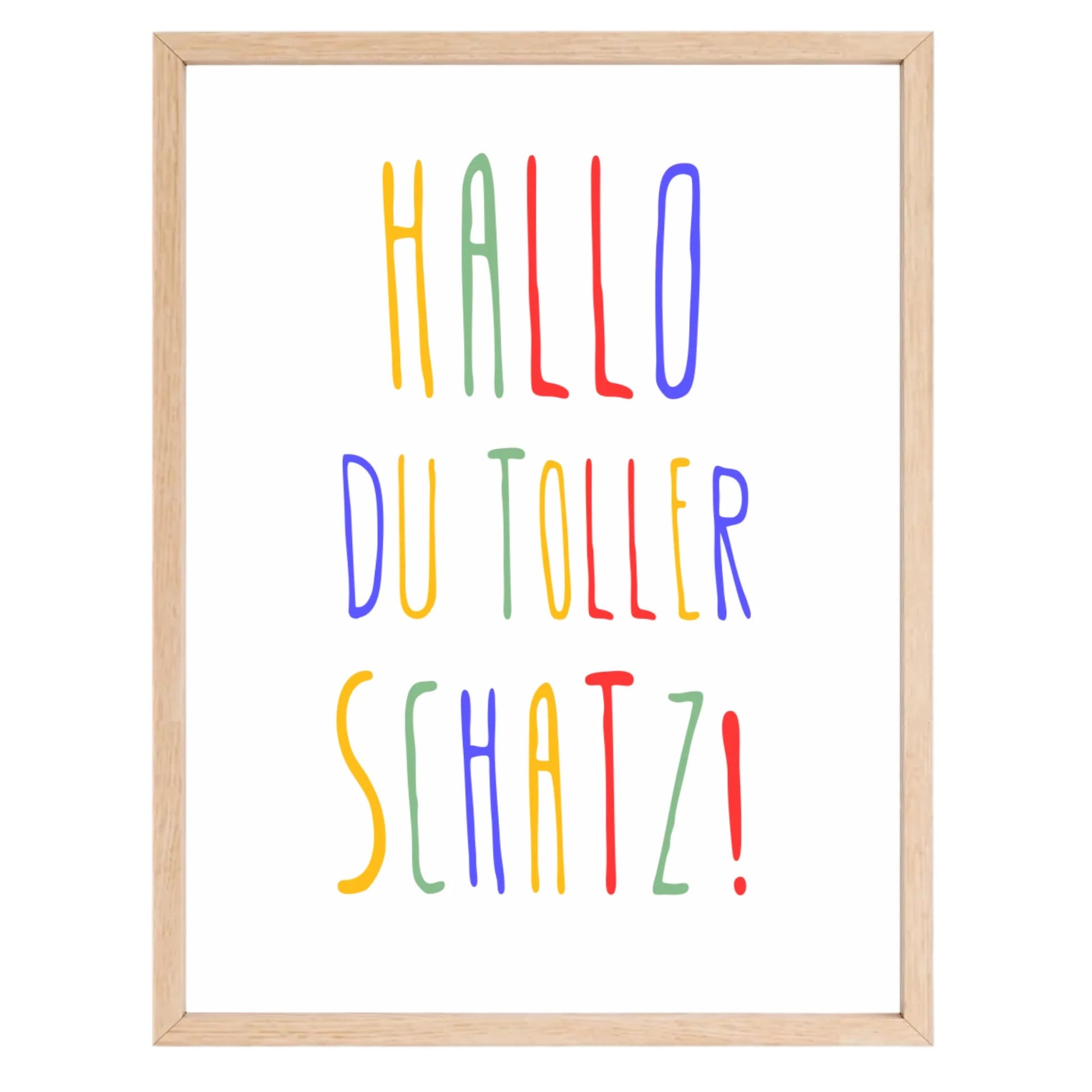 Personalisiertes Geburtsposter mit Wunschtext - buntes Poster zur Geburt fürs Babyzimmer Little Mathilda Little Mathilda Poster