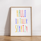Personalisiertes Geburtsposter mit Wunschtext - buntes Poster zur Geburt fürs Babyzimmer Little Mathilda Little Mathilda Poster