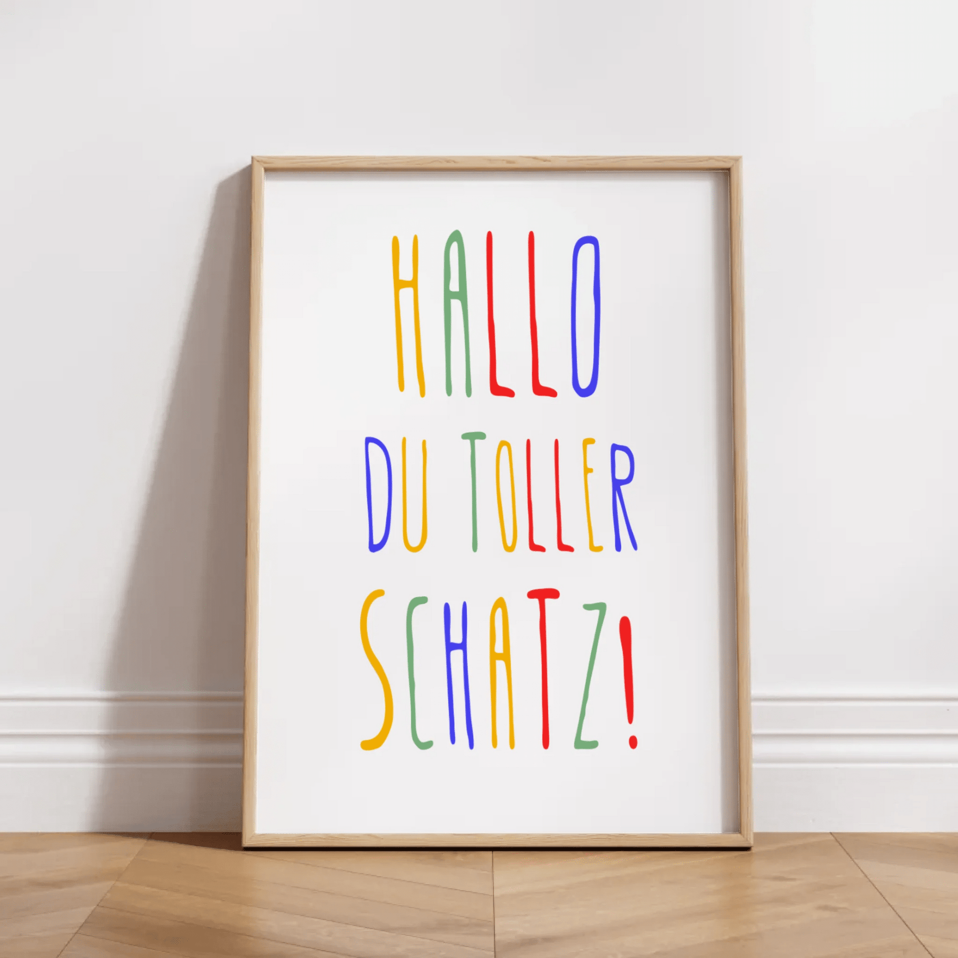 Personalisiertes Geburtsposter mit Wunschtext - buntes Poster zur Geburt fürs Babyzimmer Little Mathilda Little Mathilda Poster