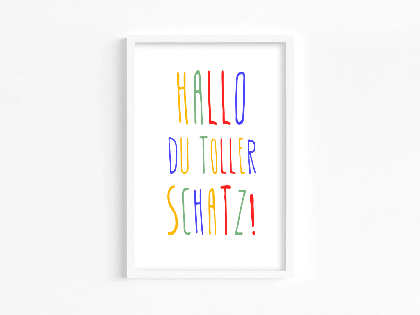 Personalisiertes Geburtsposter mit Wunschtext - buntes Poster zur Geburt fürs Babyzimmer Little Mathilda Little Mathilda Poster