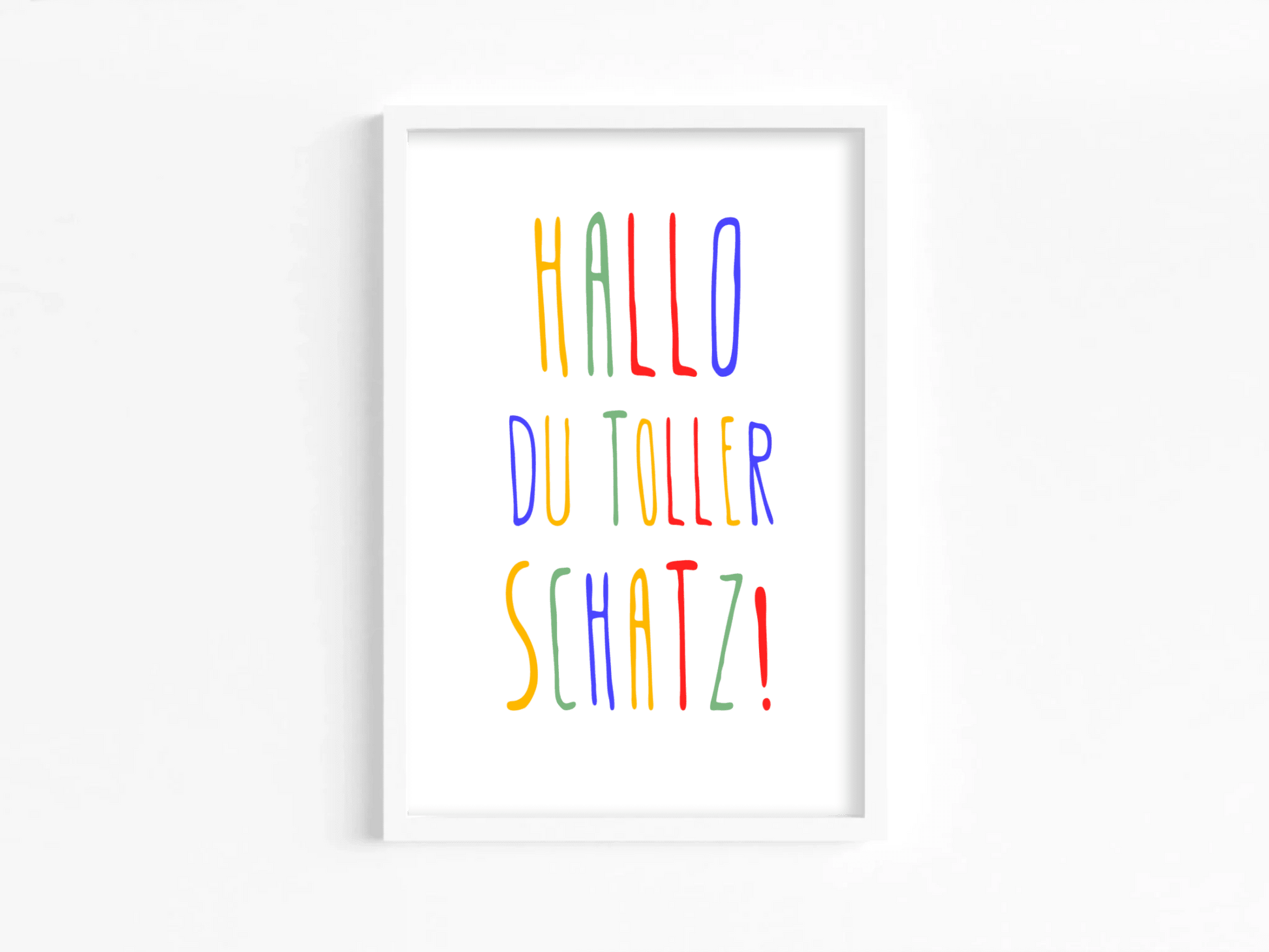 Personalisiertes Geburtsposter mit Wunschtext - buntes Poster zur Geburt fürs Babyzimmer Little Mathilda Little Mathilda Poster