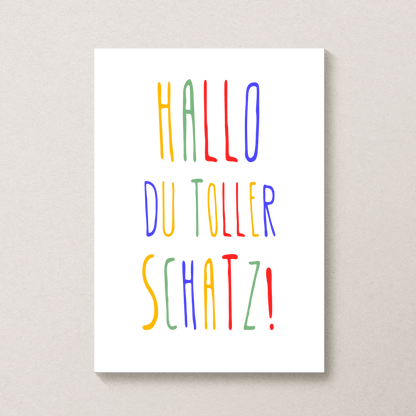 Personalisiertes Geburtsposter mit Wunschtext - buntes Poster zur Geburt fürs Babyzimmer Little Mathilda Little Mathilda Poster