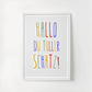 Personalisiertes Geburtsposter mit Wunschtext - buntes Poster zur Geburt fürs Babyzimmer Little Mathilda Little Mathilda Poster