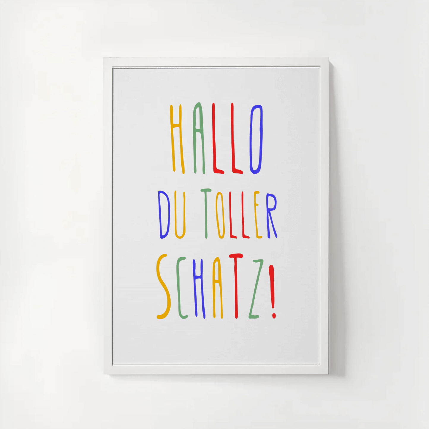 Personalisiertes Geburtsposter mit Wunschtext - buntes Poster zur Geburt fürs Babyzimmer Little Mathilda Little Mathilda Poster