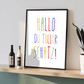 Personalisiertes Geburtsposter mit Wunschtext - buntes Poster zur Geburt fürs Babyzimmer Little Mathilda Little Mathilda Poster
