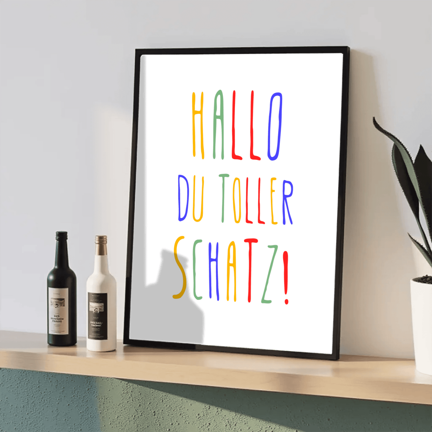 Personalisiertes Geburtsposter mit Wunschtext - buntes Poster zur Geburt fürs Babyzimmer Little Mathilda Little Mathilda Poster