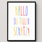 Personalisiertes Geburtsposter mit Wunschtext - buntes Poster zur Geburt fürs Babyzimmer Little Mathilda Little Mathilda Poster