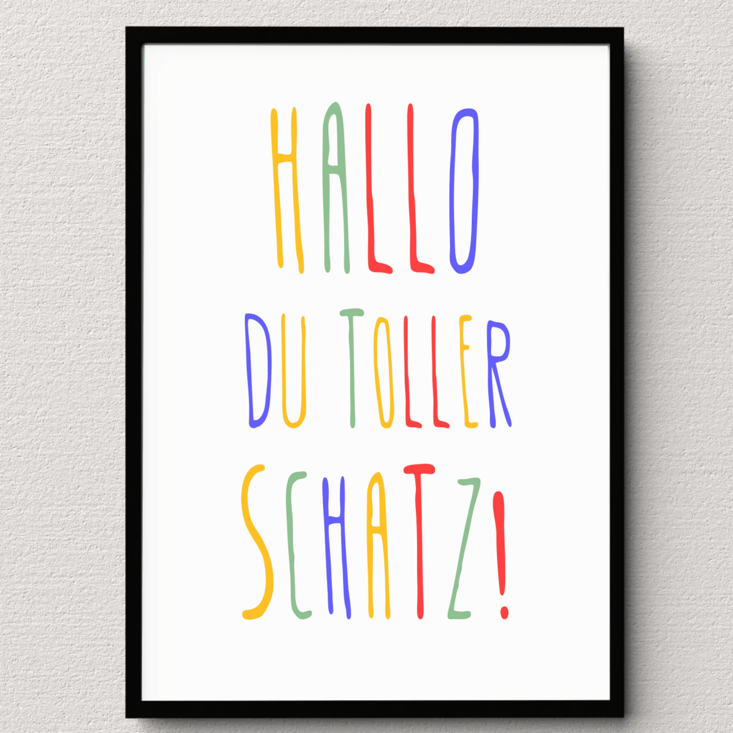 Personalisiertes Geburtsposter mit Wunschtext - buntes Poster zur Geburt fürs Babyzimmer Little Mathilda Little Mathilda Poster