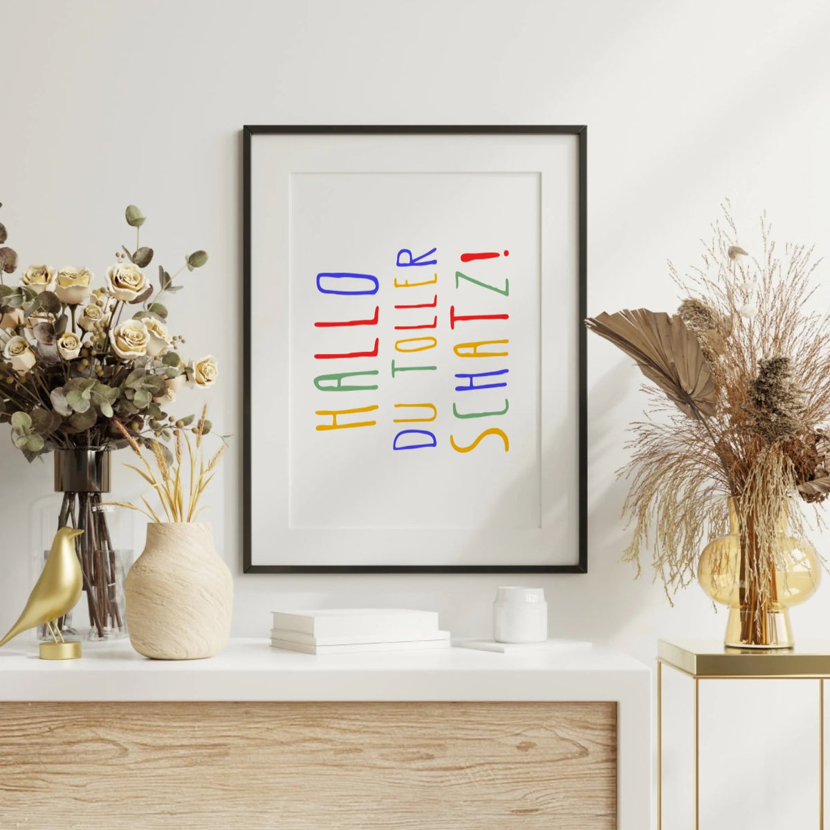 Personalisiertes Geburtsposter mit Wunschtext - buntes Poster zur Geburt fürs Babyzimmer Little Mathilda Little Mathilda Poster