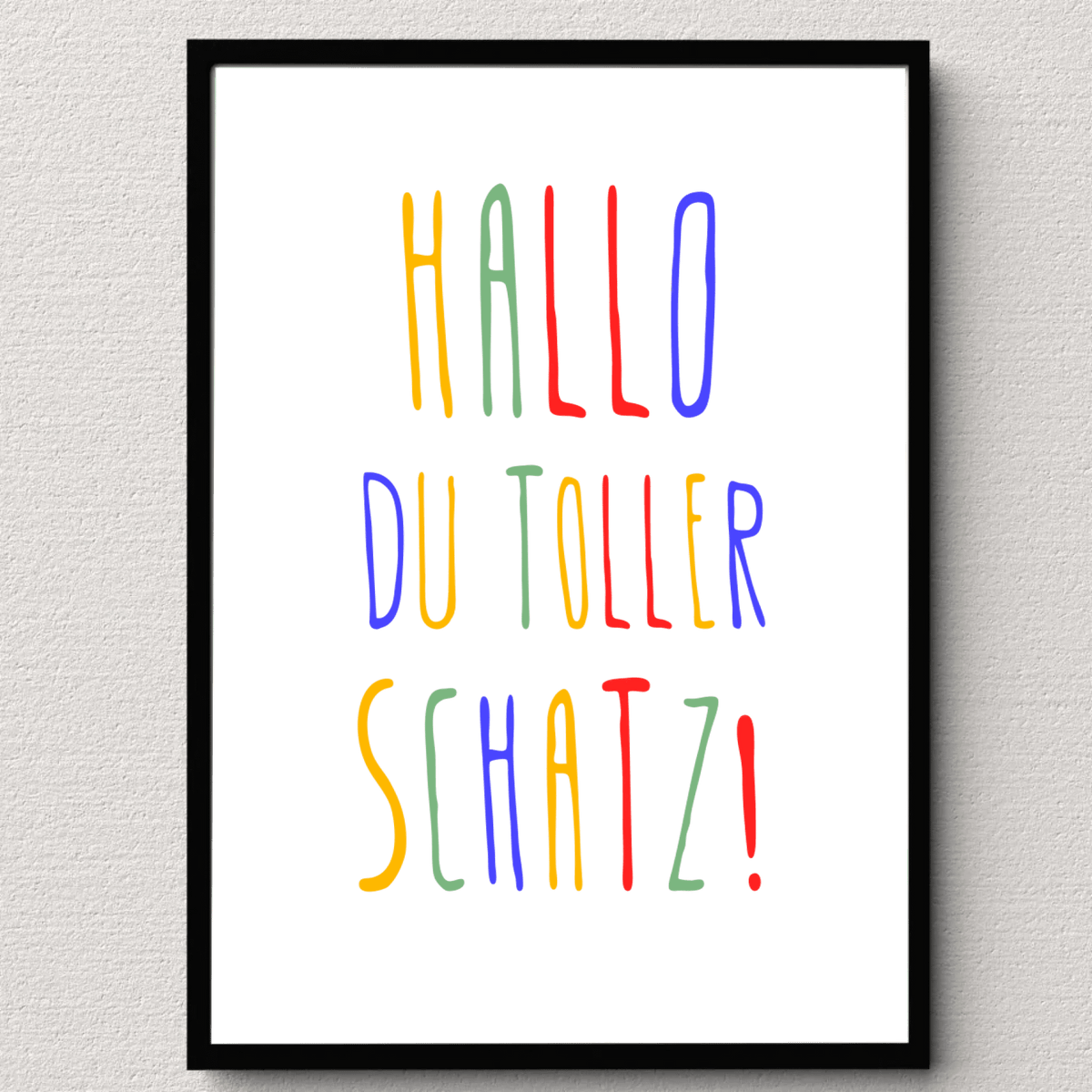 Personalisiertes Geburtsposter mit Wunschtext - buntes Poster zur Geburt fürs Babyzimmer Little Mathilda Little Mathilda Poster