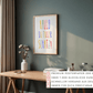 Personalisiertes Geburtsposter mit Wunschtext - buntes Poster zur Geburt fürs Babyzimmer Little Mathilda Little Mathilda Poster