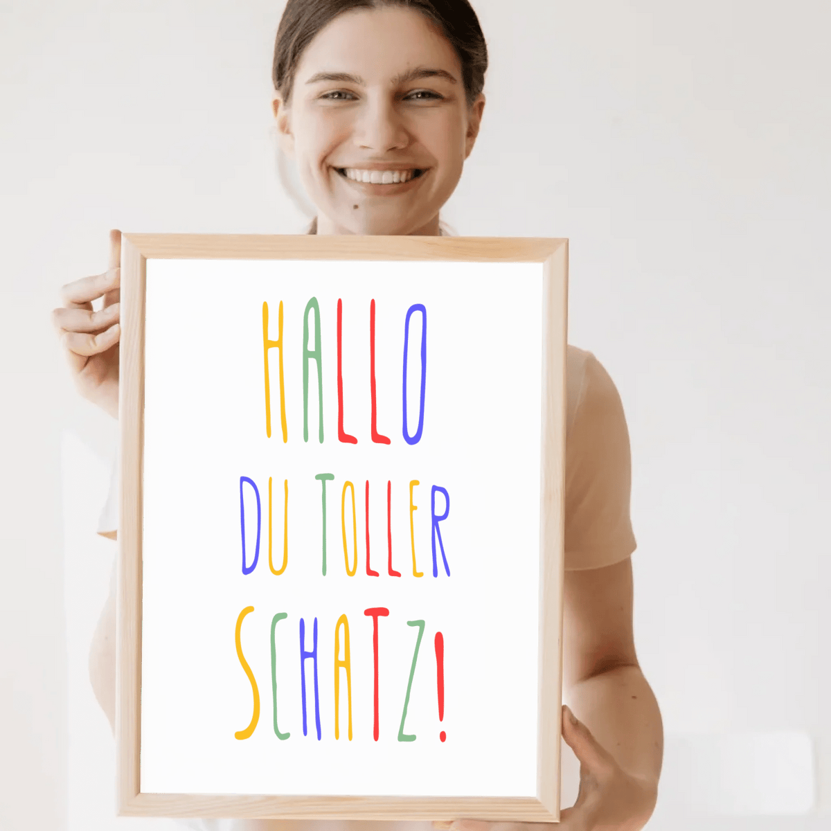 Personalisiertes Geburtsposter mit Wunschtext - buntes Poster zur Geburt fürs Babyzimmer Little Mathilda Little Mathilda Poster