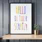 Personalisiertes Geburtsposter mit Wunschtext - buntes Poster zur Geburt fürs Babyzimmer Little Mathilda Little Mathilda Poster