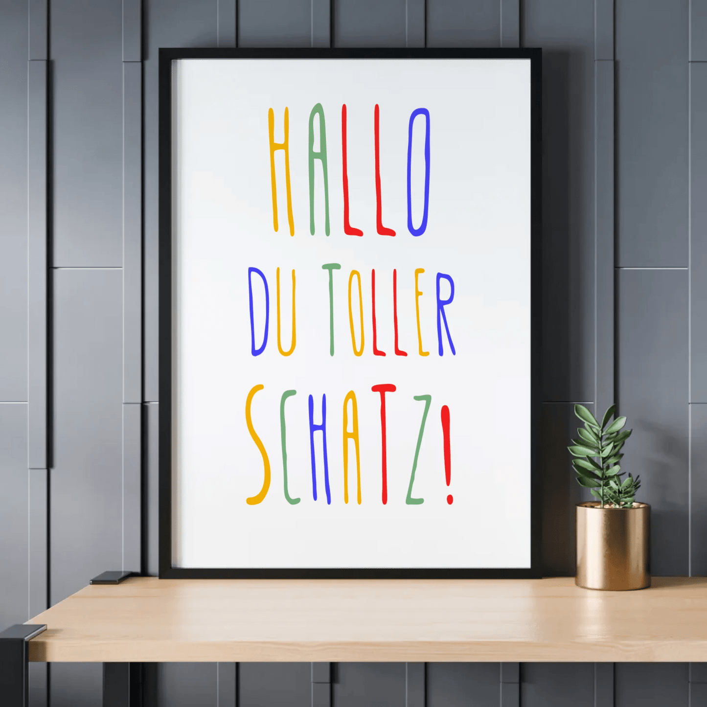Personalisiertes Geburtsposter mit Wunschtext - buntes Poster zur Geburt fürs Babyzimmer Little Mathilda Little Mathilda Poster