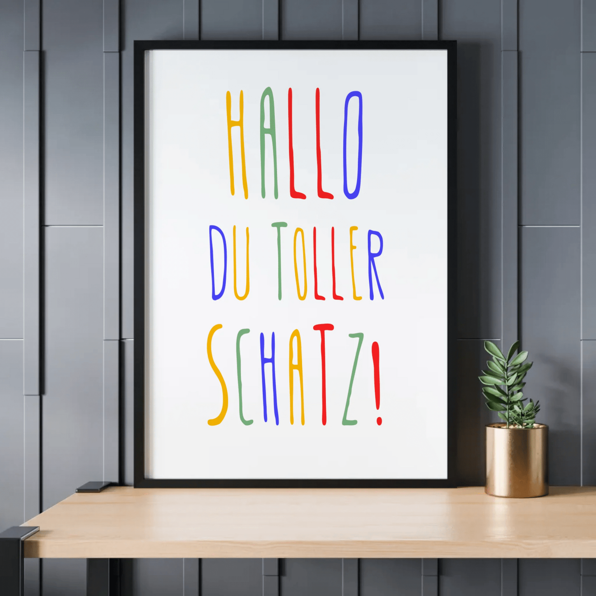 Personalisiertes Geburtsposter mit Wunschtext - buntes Poster zur Geburt fürs Babyzimmer Little Mathilda Little Mathilda Poster