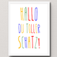 Personalisiertes Geburtsposter mit Wunschtext - buntes Poster zur Geburt fürs Babyzimmer Little Mathilda Little Mathilda Poster