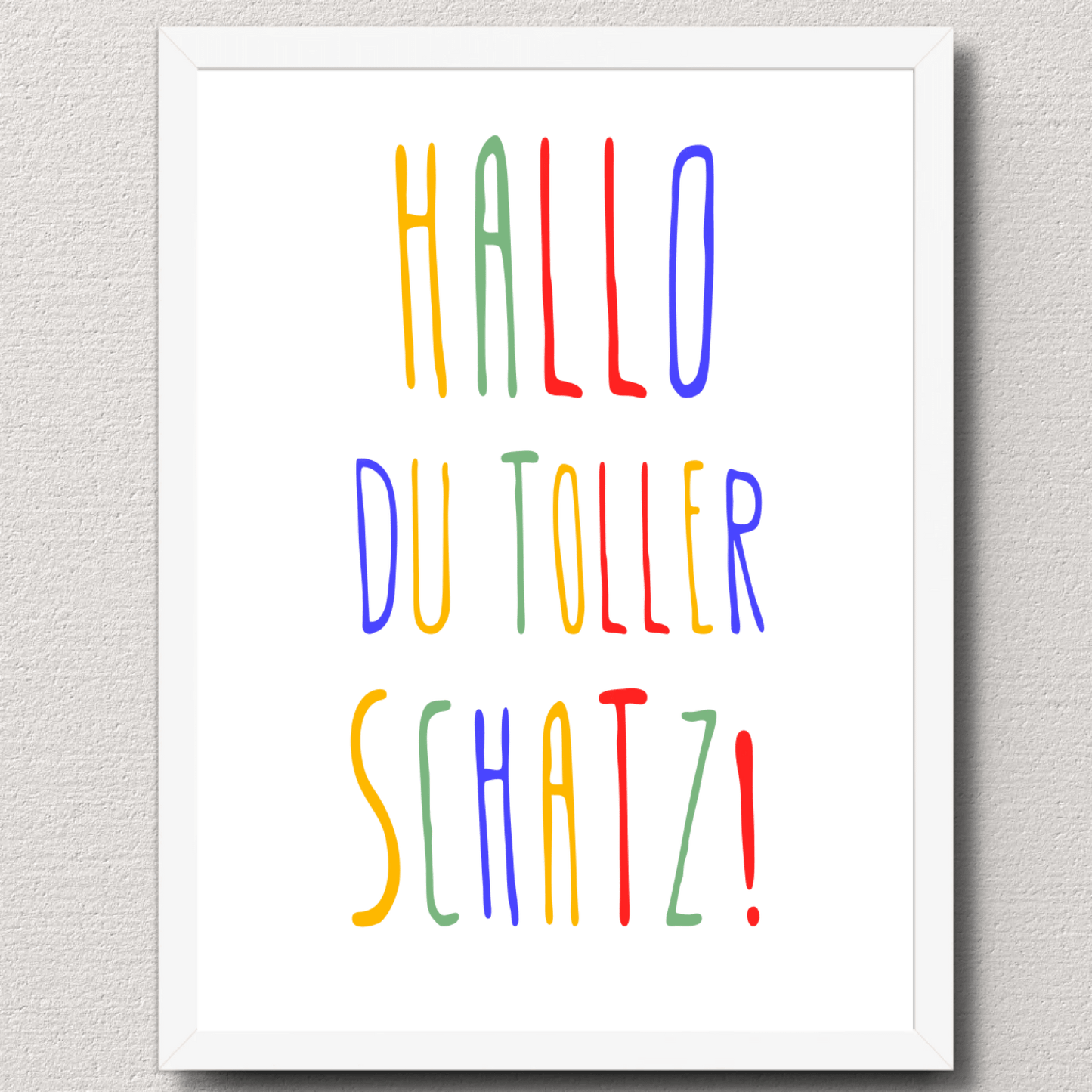 Personalisiertes Geburtsposter mit Wunschtext - buntes Poster zur Geburt fürs Babyzimmer Little Mathilda Little Mathilda Poster