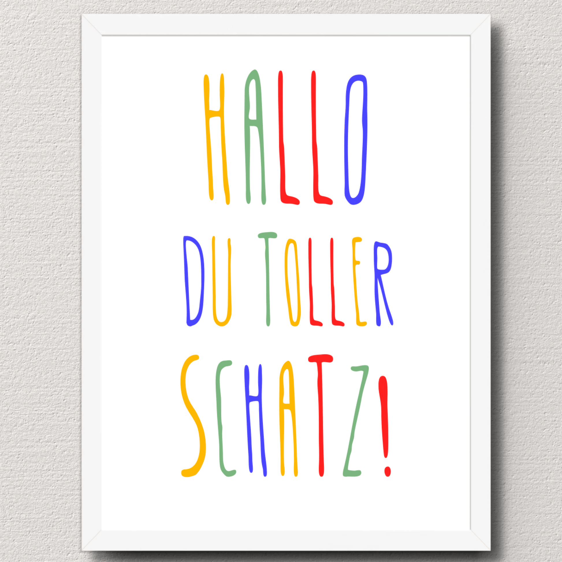 Personalisiertes Geburtsposter mit Wunschtext - buntes Poster zur Geburt fürs Babyzimmer Little Mathilda Little Mathilda Poster