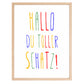 Personalisiertes Geburtsposter mit Wunschtext - buntes Poster zur Geburt fürs Babyzimmer Little Mathilda Little Mathilda Poster