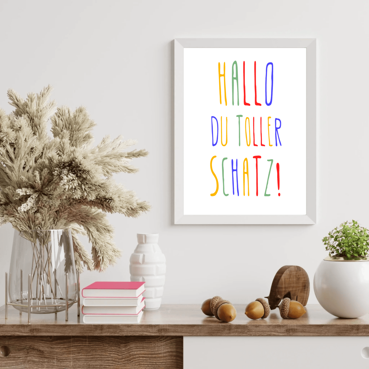 Personalisiertes Geburtsposter mit Wunschtext - buntes Poster zur Geburt fürs Babyzimmer Little Mathilda Little Mathilda Poster