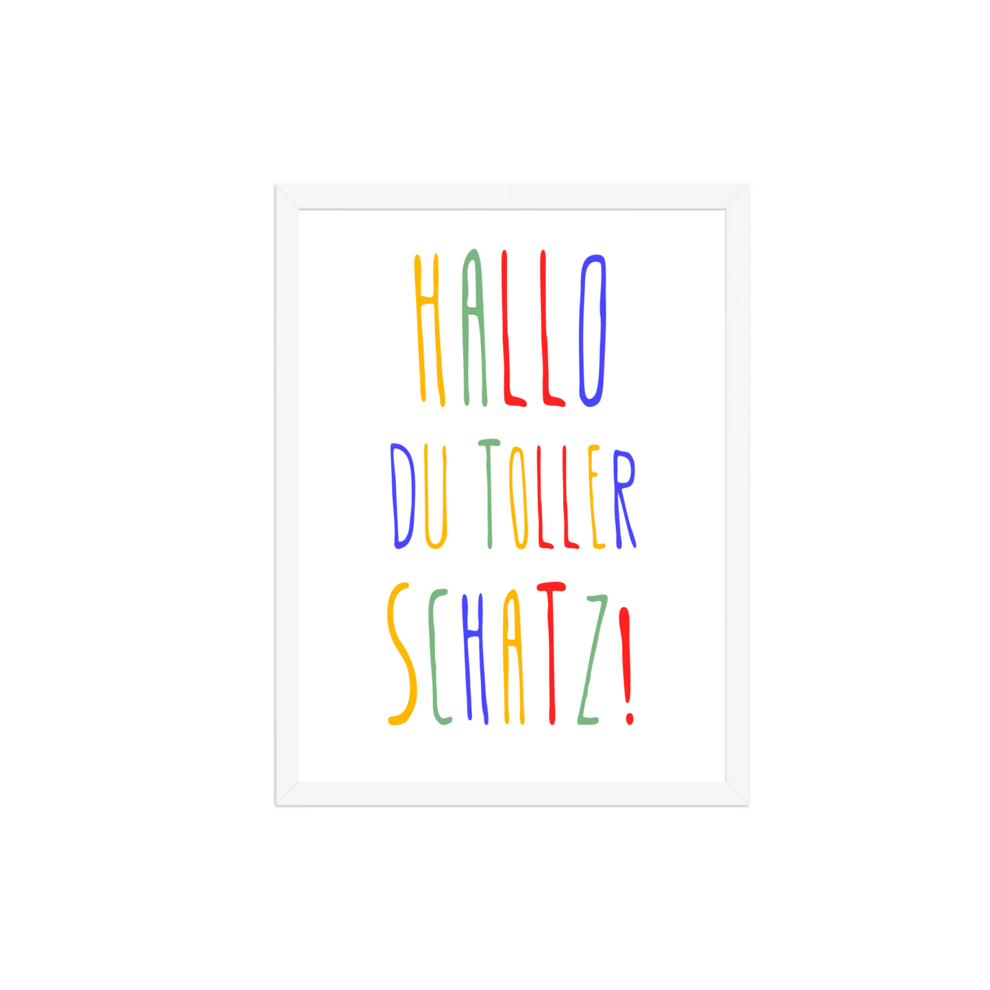 Personalisiertes Geburtsposter mit Wunschtext - buntes Poster zur Geburt fürs Babyzimmer Little Mathilda Little Mathilda Poster