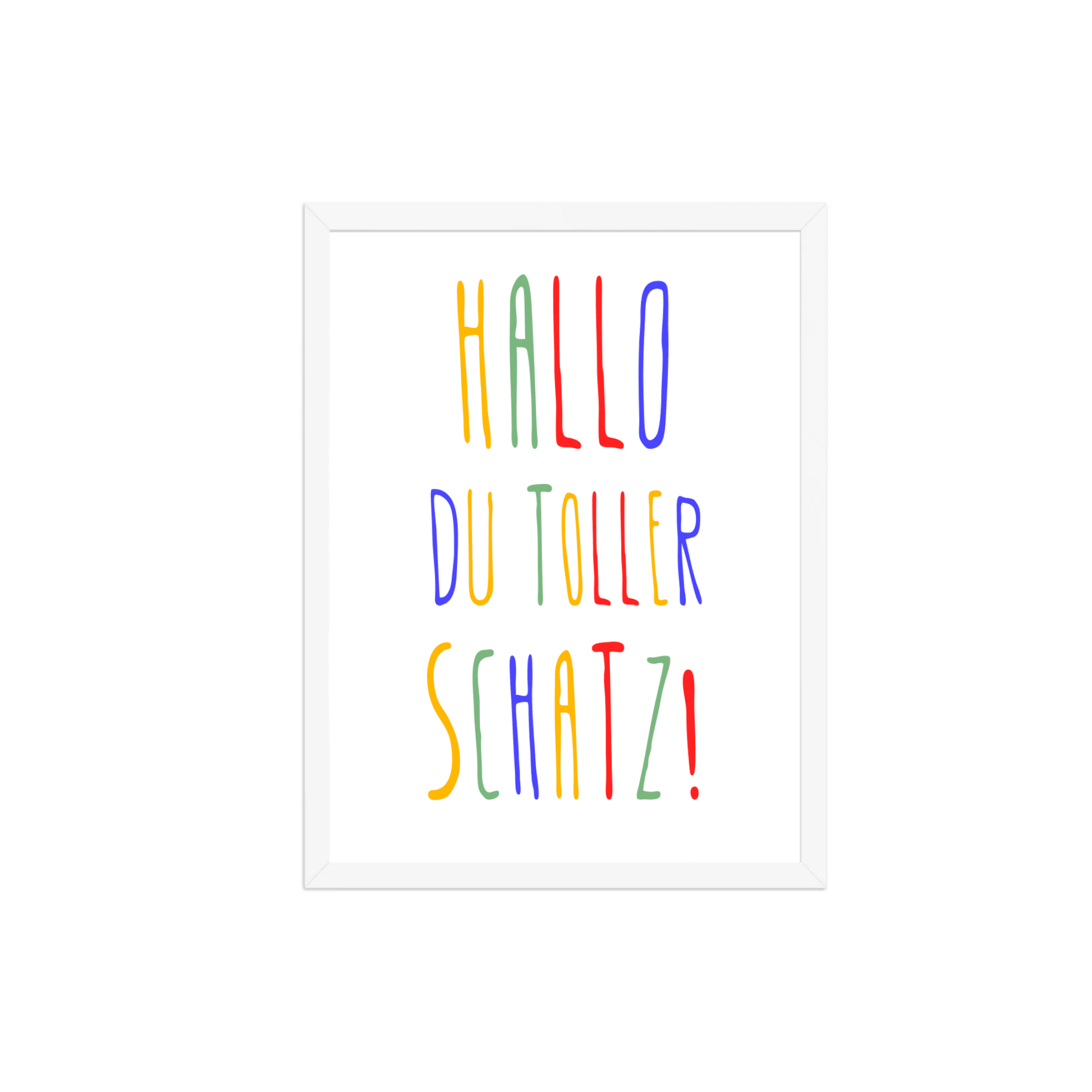 Personalisiertes Geburtsposter mit Wunschtext - buntes Poster zur Geburt fürs Babyzimmer Little Mathilda Little Mathilda Poster