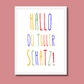 Personalisiertes Geburtsposter mit Wunschtext - buntes Poster zur Geburt fürs Babyzimmer Little Mathilda Little Mathilda Poster