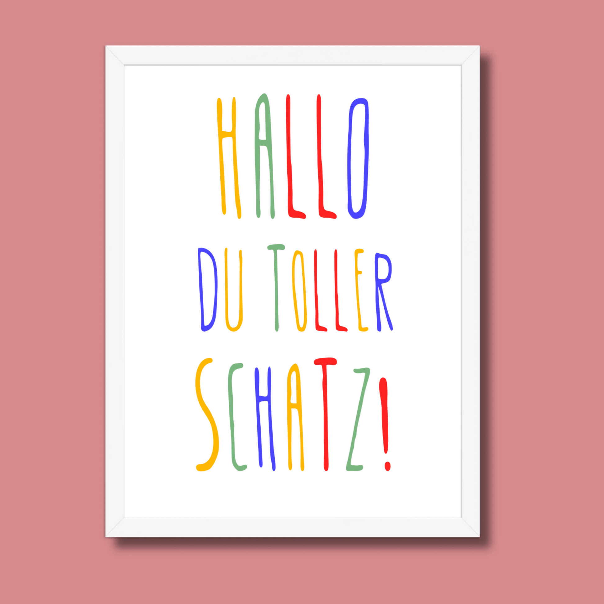 Personalisiertes Geburtsposter mit Wunschtext - buntes Poster zur Geburt fürs Babyzimmer Little Mathilda Little Mathilda Poster