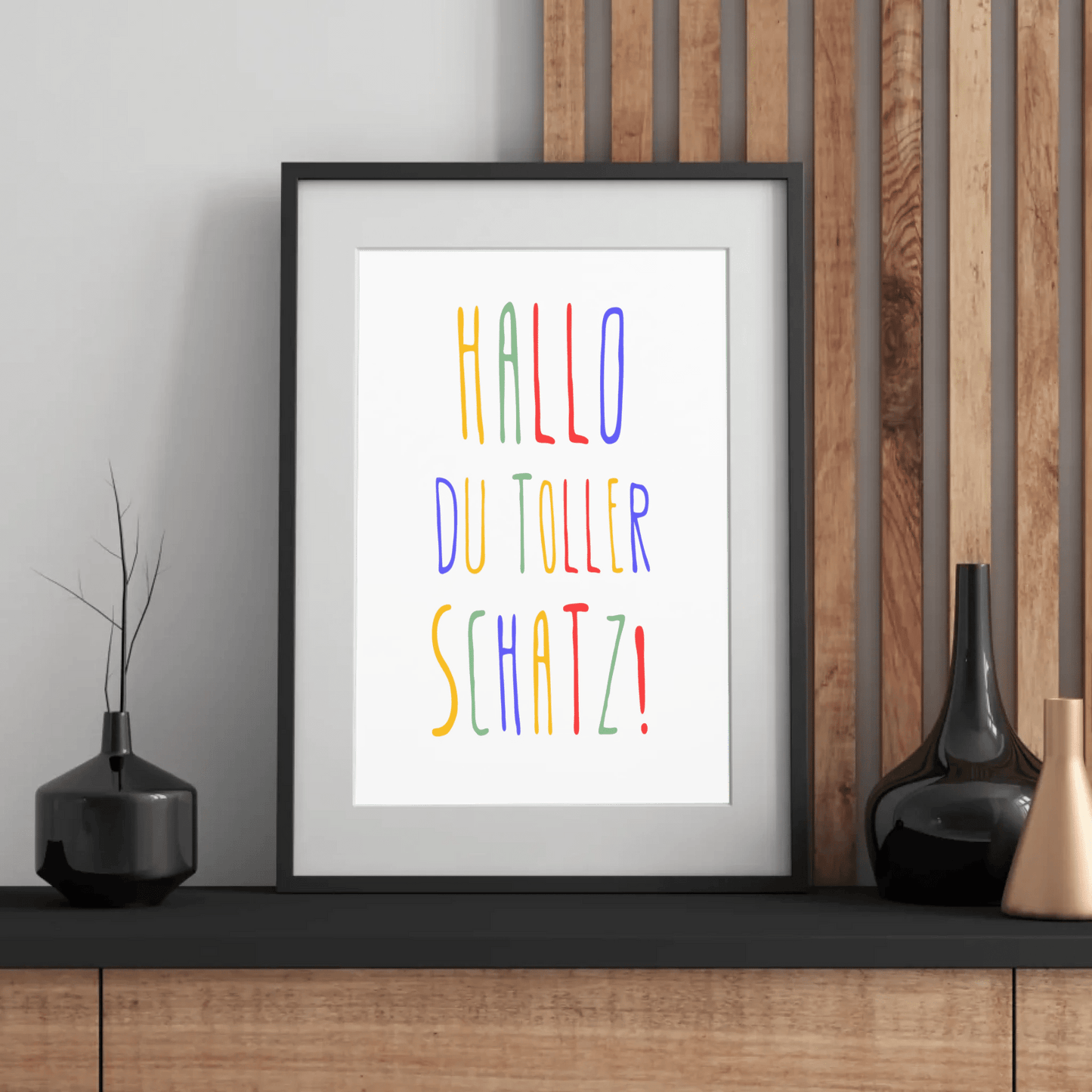 Personalisiertes Geburtsposter mit Wunschtext - buntes Poster zur Geburt fürs Babyzimmer Little Mathilda Little Mathilda Poster