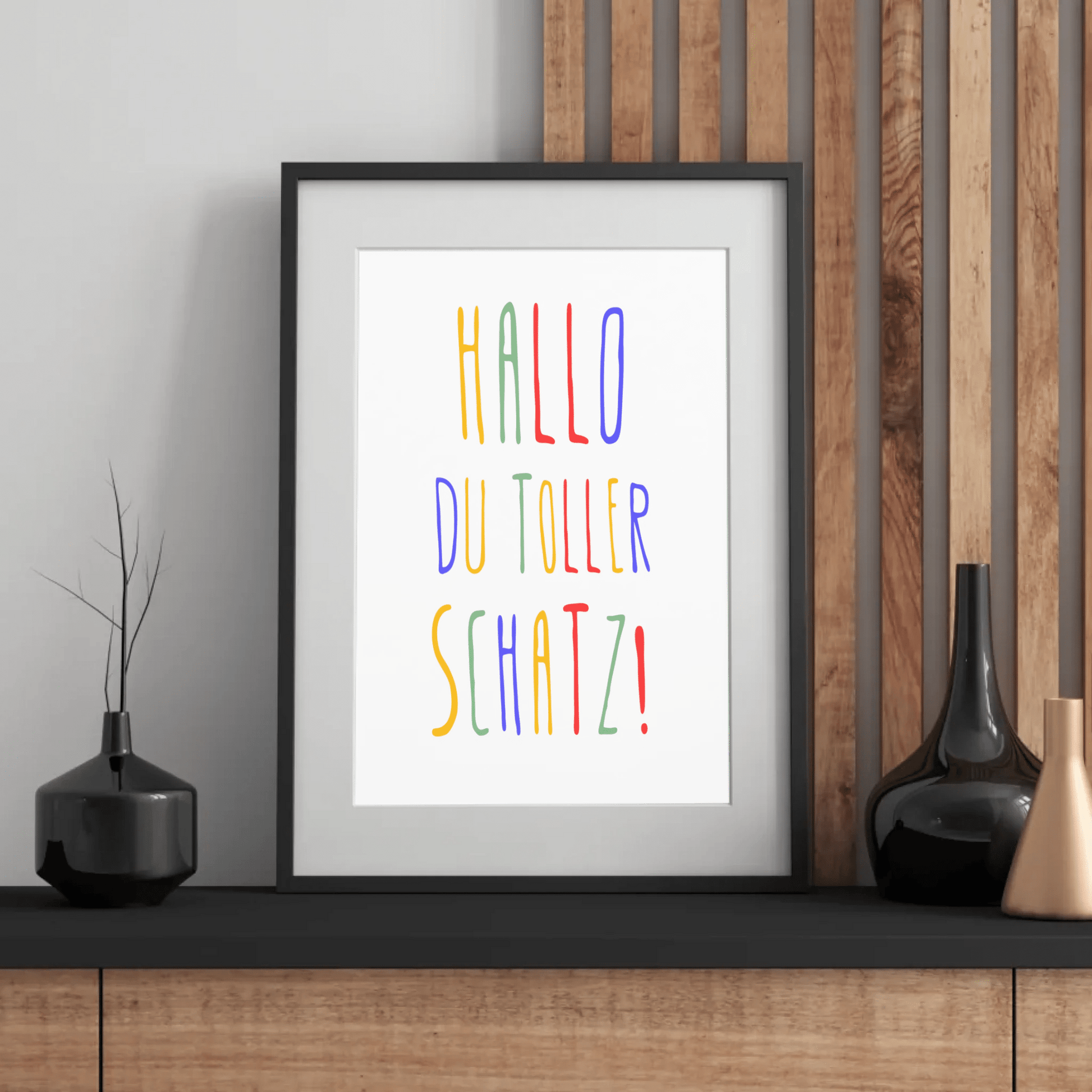 Personalisiertes Geburtsposter mit Wunschtext - buntes Poster zur Geburt fürs Babyzimmer Little Mathilda Little Mathilda Poster