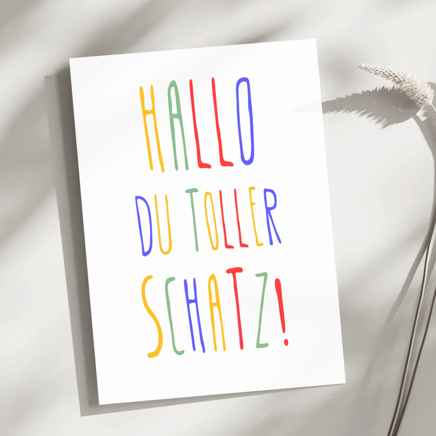 Personalisiertes Geburtsposter mit Wunschtext - buntes Poster zur Geburt fürs Babyzimmer Little Mathilda Little Mathilda Poster