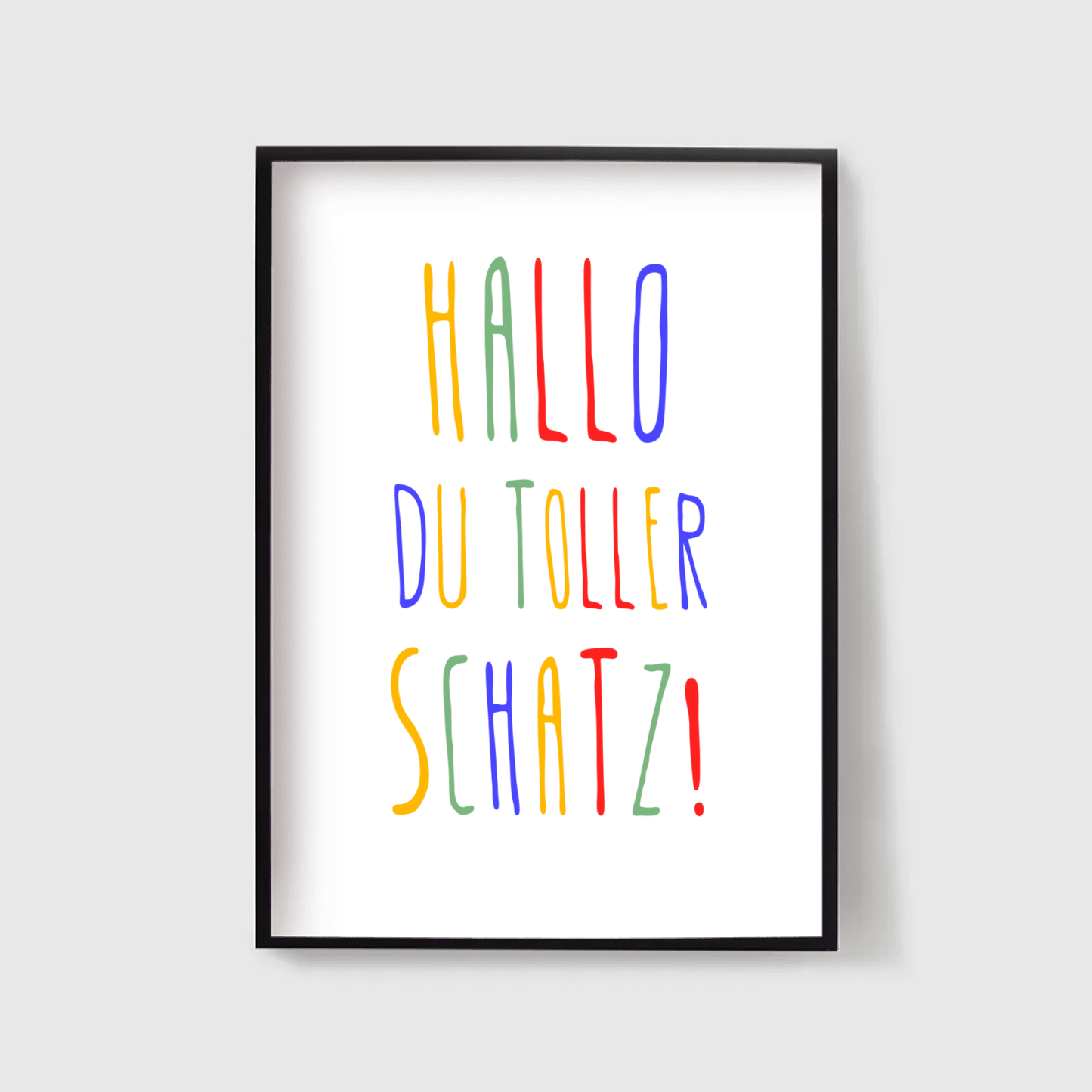 Personalisiertes Geburtsposter mit Wunschtext - buntes Poster zur Geburt fürs Babyzimmer Little Mathilda Little Mathilda Poster