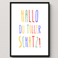 Personalisiertes Geburtsposter mit Wunschtext - buntes Poster zur Geburt fürs Babyzimmer Little Mathilda Little Mathilda Poster