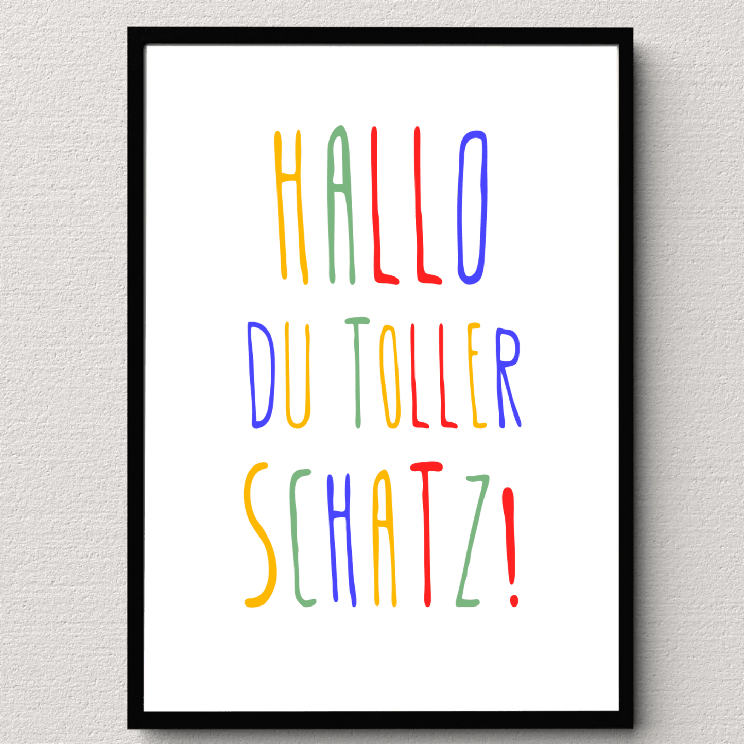Personalisiertes Geburtsposter mit Wunschtext - buntes Poster zur Geburt fürs Babyzimmer Little Mathilda Little Mathilda Poster