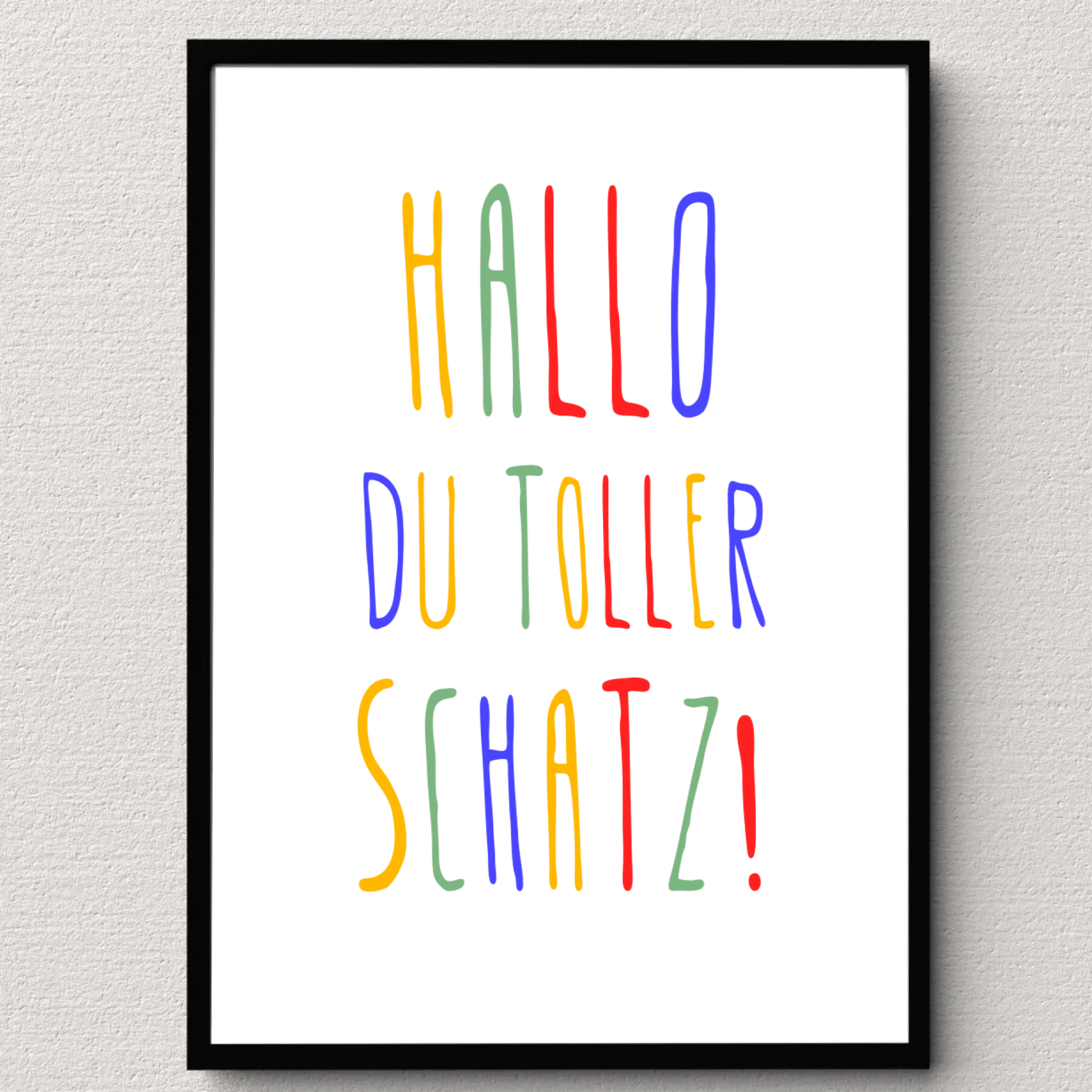 Personalisiertes Geburtsposter mit Wunschtext - buntes Poster zur Geburt fürs Babyzimmer Little Mathilda Little Mathilda Poster