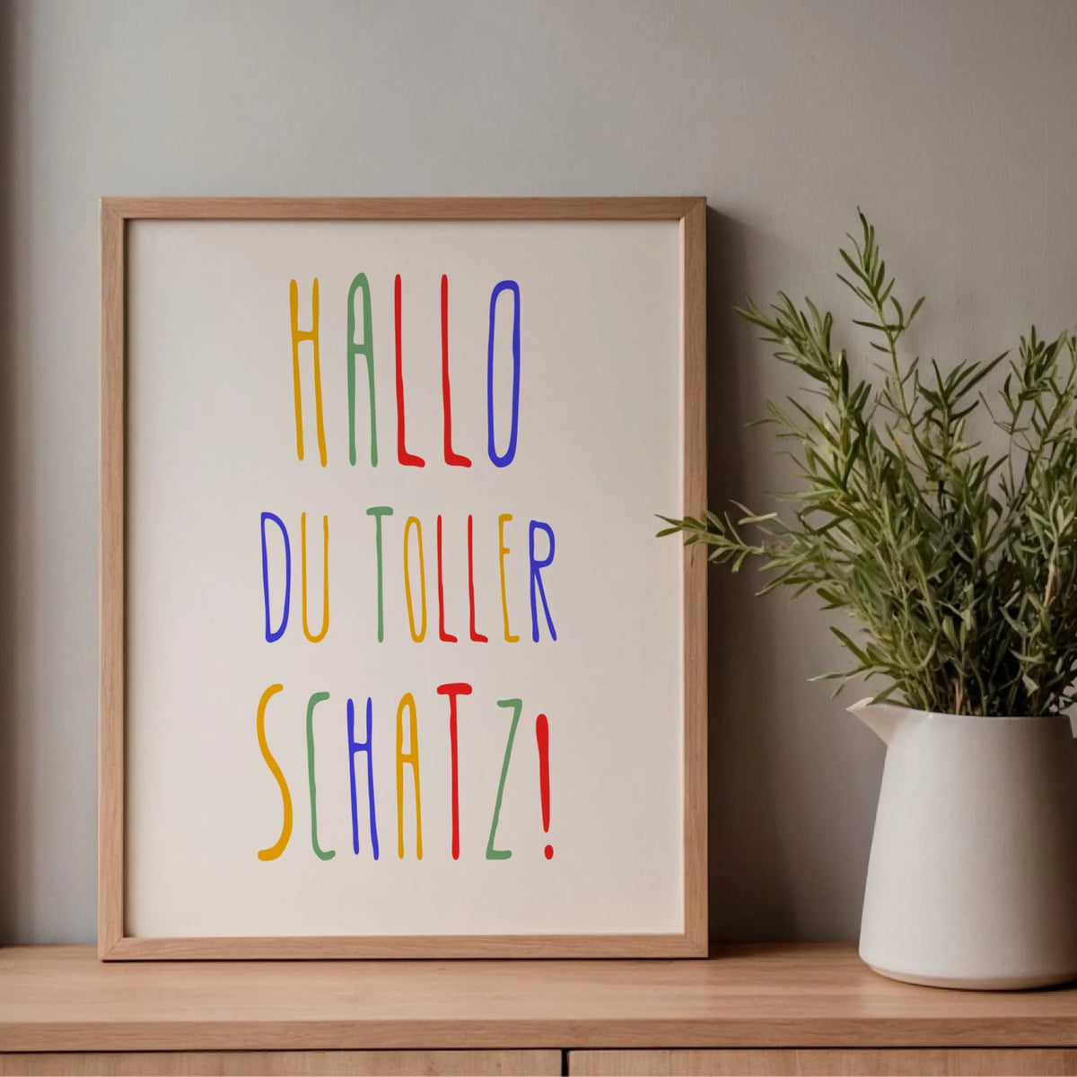 Personalisiertes Geburtsposter mit Wunschtext - buntes Poster zur Geburt fürs Babyzimmer Little Mathilda Little Mathilda Poster