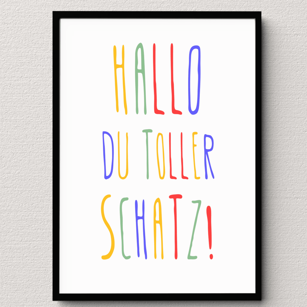 Personalisiertes Geburtsposter mit Wunschtext - buntes Poster zur Geburt fürs Babyzimmer Little Mathilda Little Mathilda Poster
