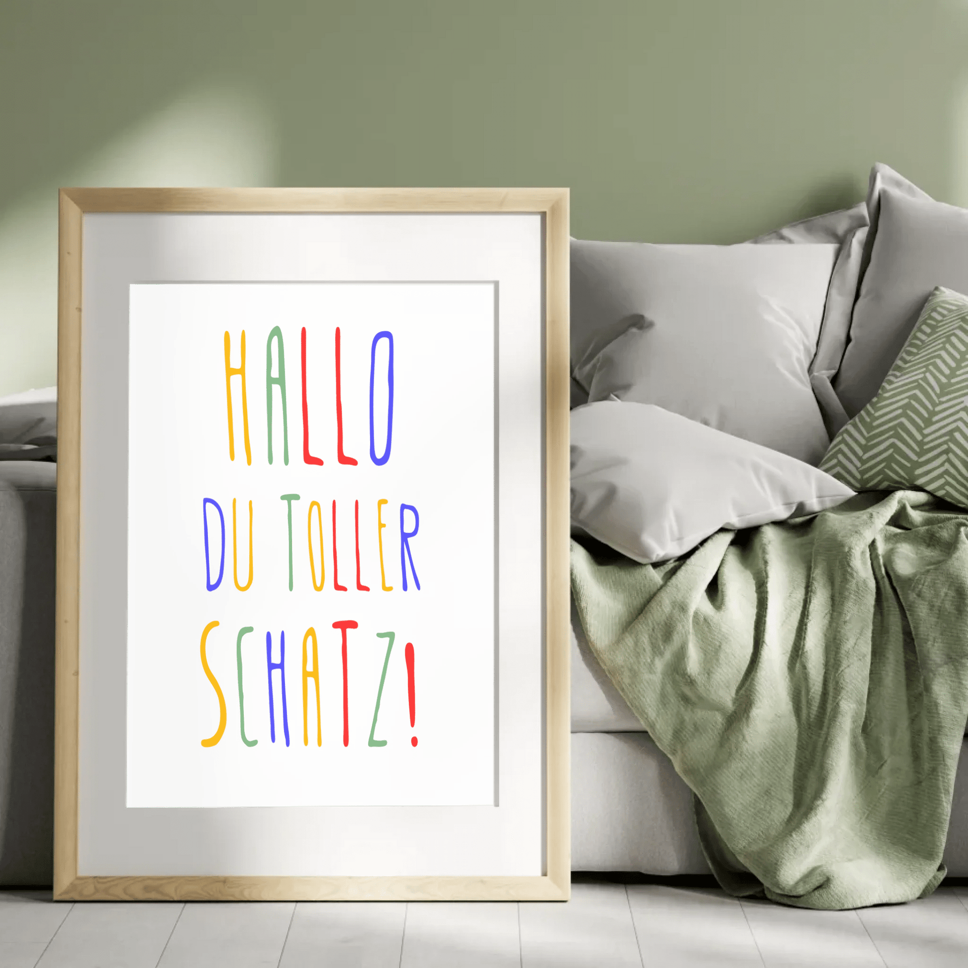 Personalisiertes Geburtsposter mit Wunschtext - buntes Poster zur Geburt fürs Babyzimmer Little Mathilda Little Mathilda Poster