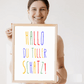 Personalisiertes Geburtsposter mit Wunschtext - buntes Poster zur Geburt fürs Babyzimmer Little Mathilda Little Mathilda Poster