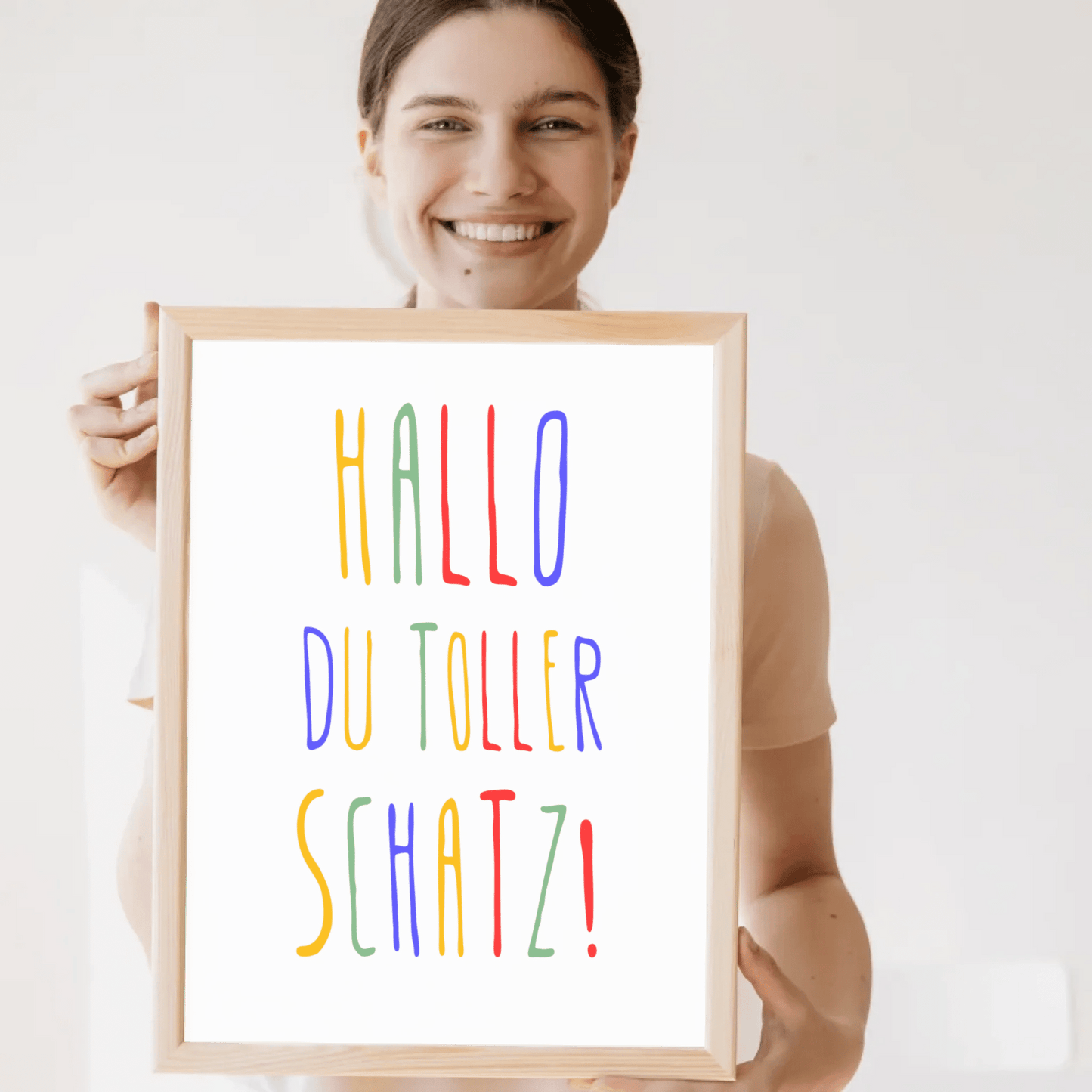 Personalisiertes Geburtsposter mit Wunschtext - buntes Poster zur Geburt fürs Babyzimmer Little Mathilda Little Mathilda Poster