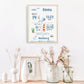 Personalisiertes Geburtsposter Waldtiere und Meerestiere Little Mathilda Little Mathilda Poster