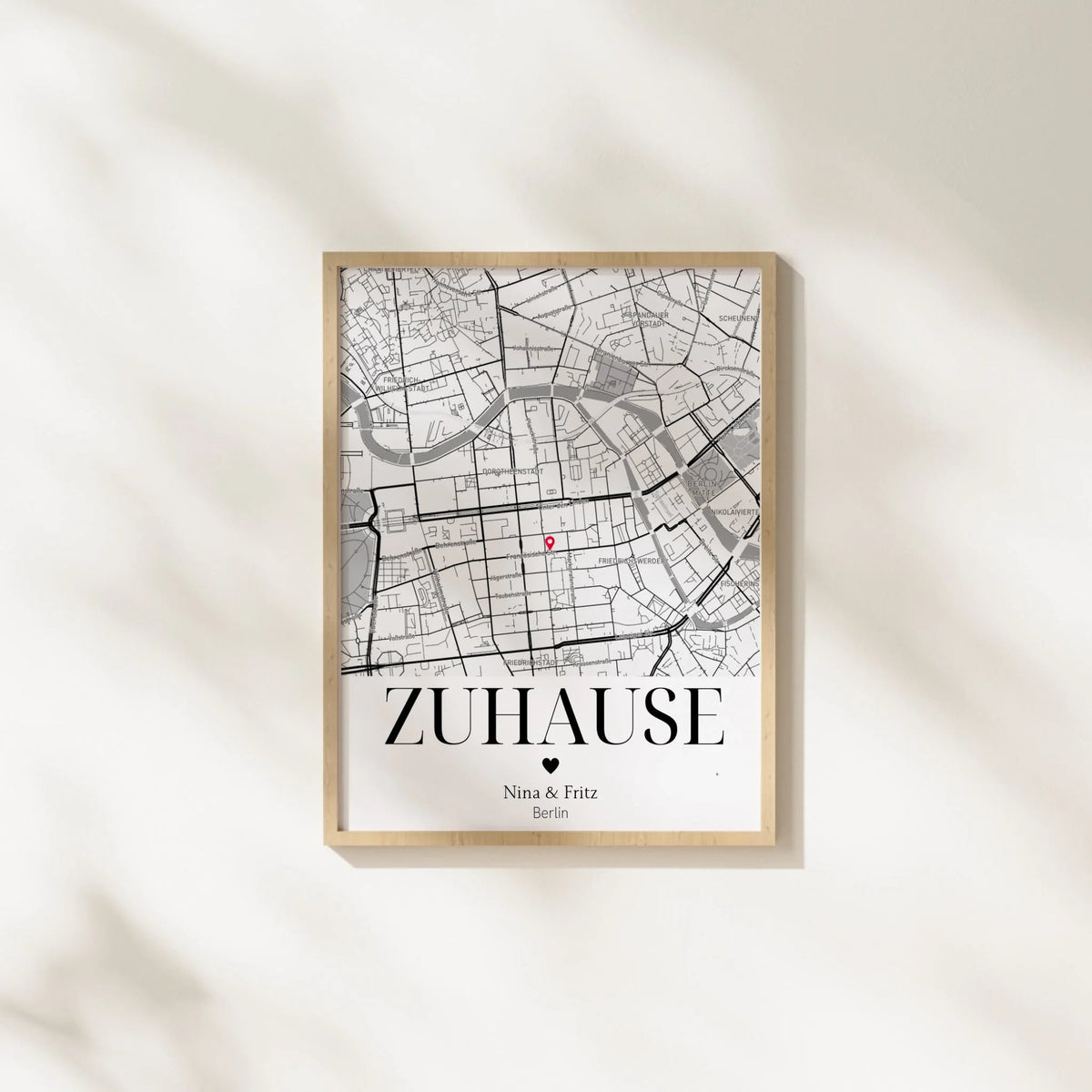 Personalisiertes Geschenk zum Einzug: Zuhause Poster mit Koordinaten Little Mathilda Little Mathilda Poster