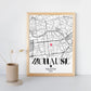Personalisiertes Geschenk zum Einzug: Zuhause Poster mit Koordinaten Little Mathilda Little Mathilda Poster