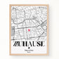 Personalisiertes Geschenk zum Einzug: Zuhause Poster mit Koordinaten Little Mathilda Little Mathilda Poster